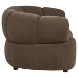 Casarin Brown Fabric Channel-Back Accent Chair by Coaster at Eve Furniture
