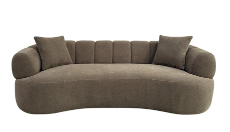 Casarin Fabric Channel-Back Sofa Brown by Coaster at Eve Furniture