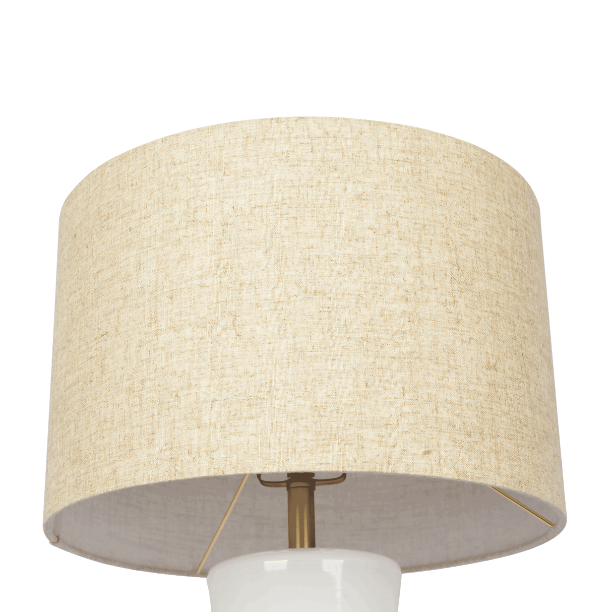 Cascade Glass Lamp Golden Base Off White Glass Table Lamp