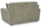 Cascilla Pewter Loveseat by Ashley at Eve Furniture