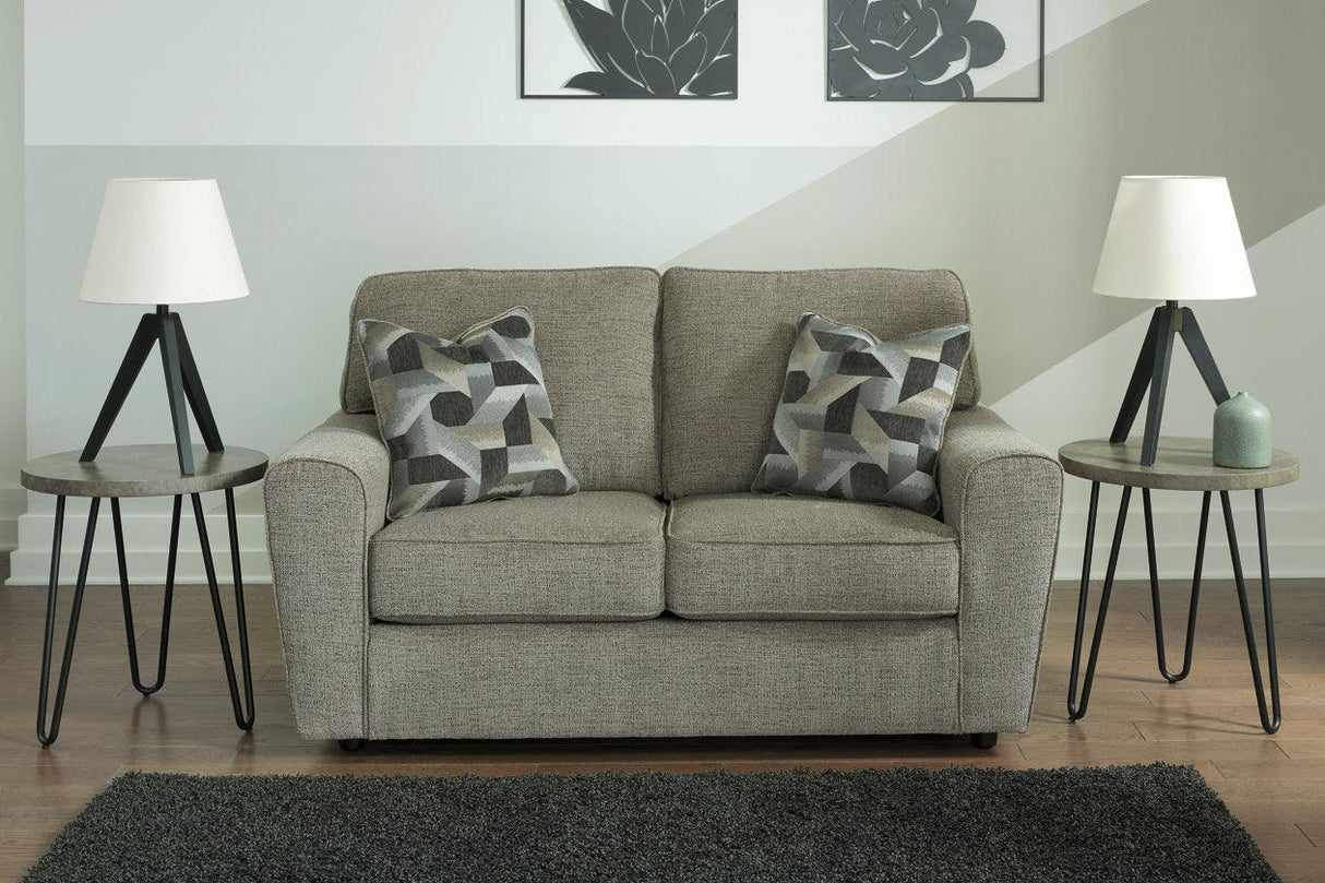 Cascilla Pewter Loveseat by Ashley at Eve Furniture