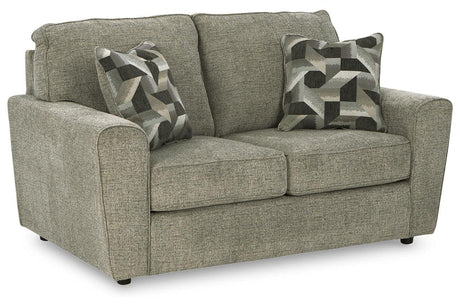Cascilla Pewter Loveseat by Ashley at Eve Furniture