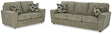 Cascilla Pewter Sofa and Loveseat by Ashley at Eve Furniture