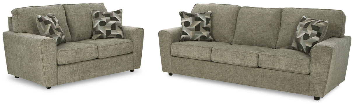 Cascilla Pewter Sofa and Loveseat by Ashley at Eve Furniture