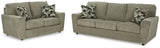 Cascilla Pewter Sofa and Loveseat by Ashley at Eve Furniture