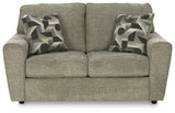 Cascilla Pewter Sofa and Loveseat by Ashley at Eve Furniture