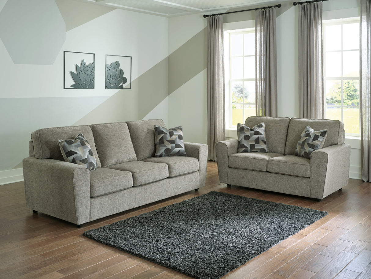 Cascilla Pewter Sofa and Loveseat by Ashley at Eve Furniture