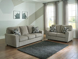 Cascilla Pewter Sofa and Loveseat by Ashley at Eve Furniture