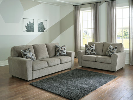 Cascilla Pewter Sofa and Loveseat by Ashley at Eve Furniture
