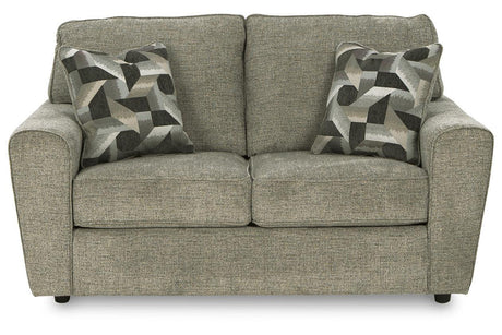Cascilla Pewter Loveseat by Ashley at Eve Furniture