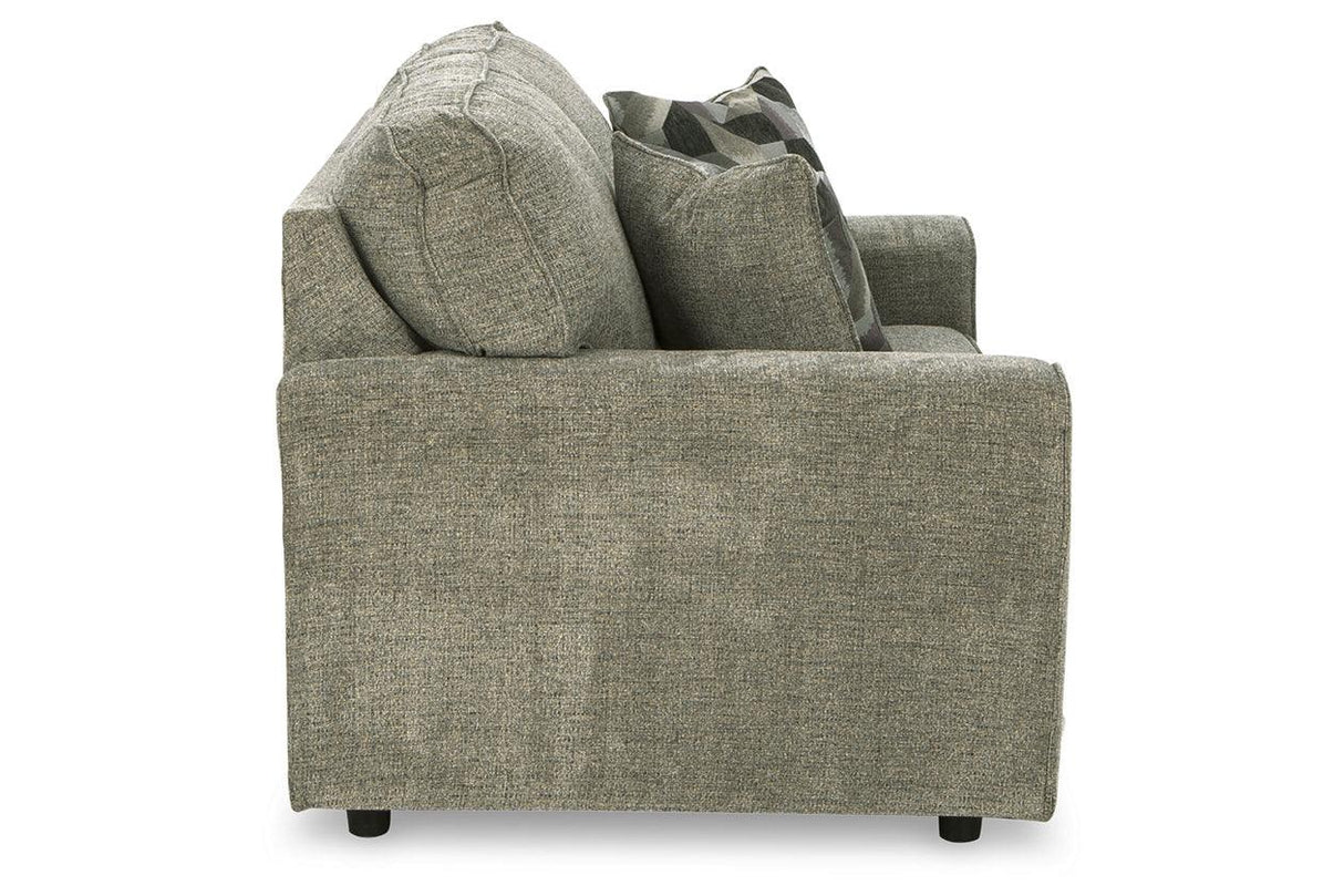 Cascilla Pewter Loveseat by Ashley at Eve Furniture