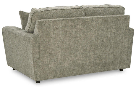 Cascilla Pewter Loveseat by Ashley at Eve Furniture