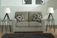Cascilla Pewter Loveseat by Ashley at Eve Furniture