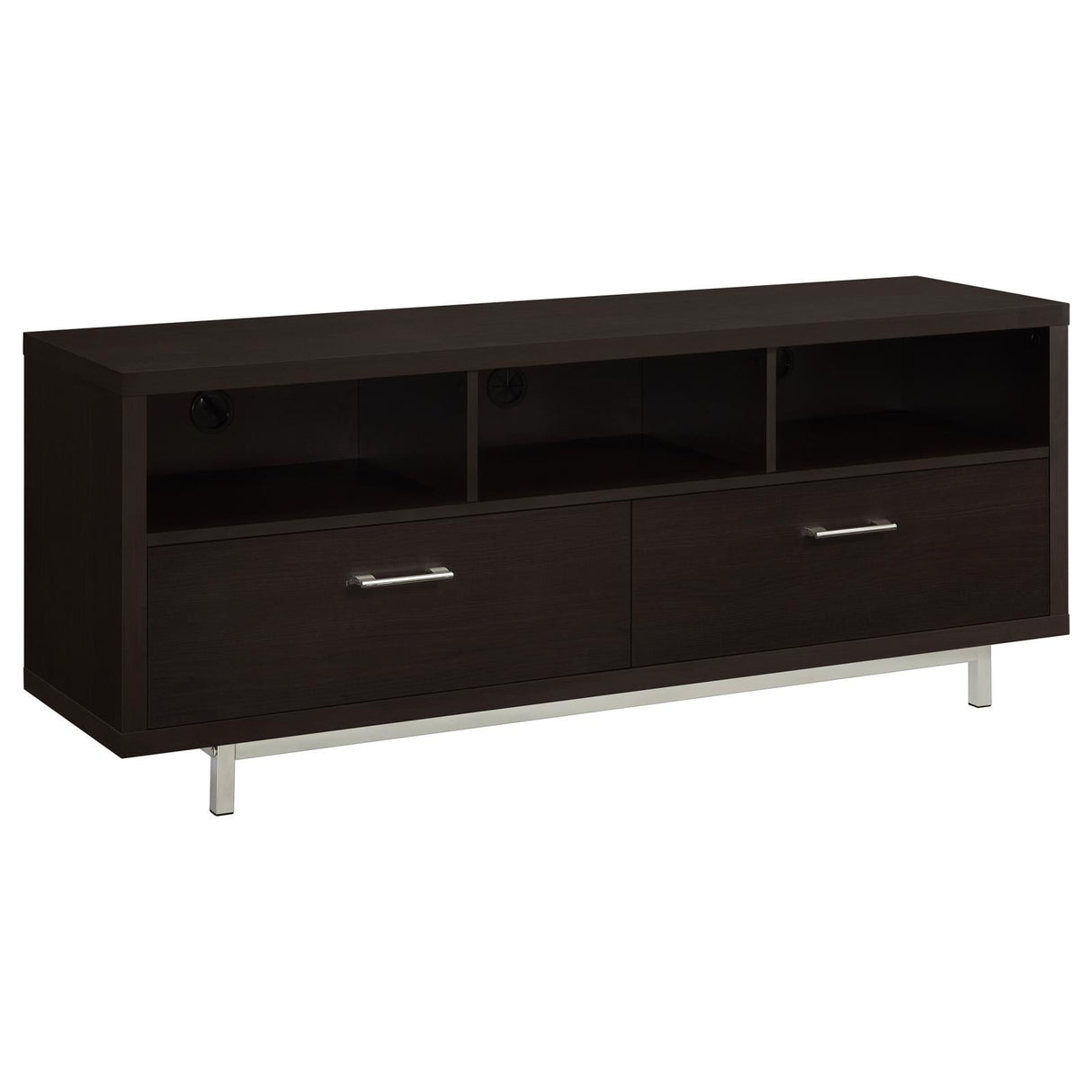 Casey 2-Drawer Rectangular TV Console Cappuccino