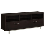 Casey Cappuccino 2-Drawer Rectangular TV Console by Coaster at Eve Furniture