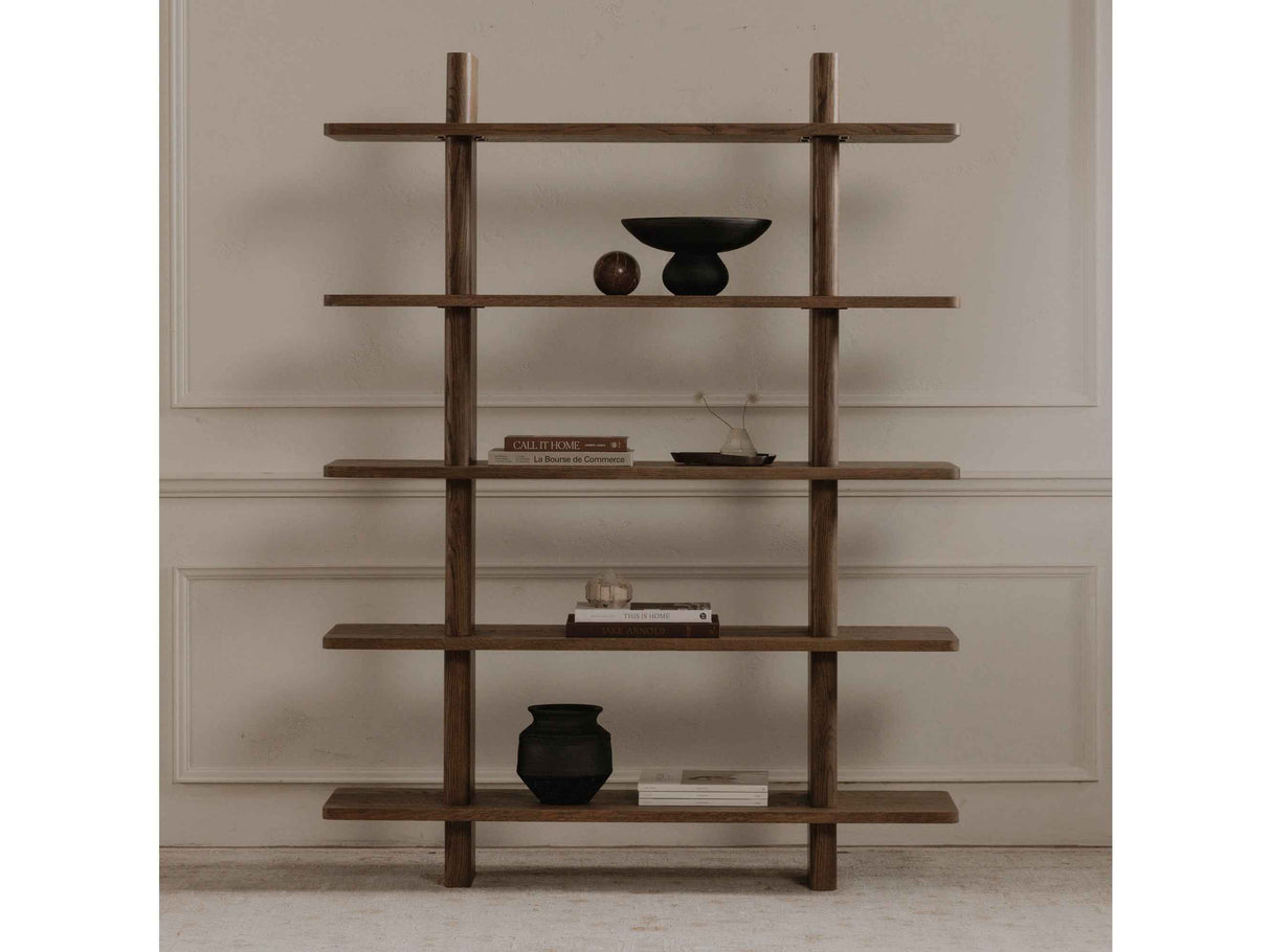 Casey Dark Brown Large Bookcase