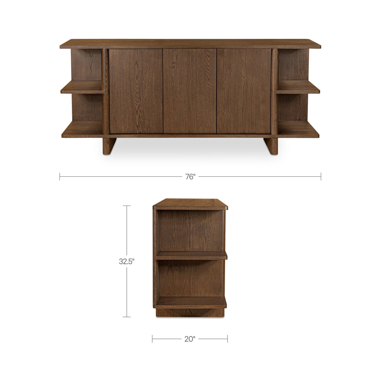 Casey Dark Brown Sideboard by MOES at Eve Furniture