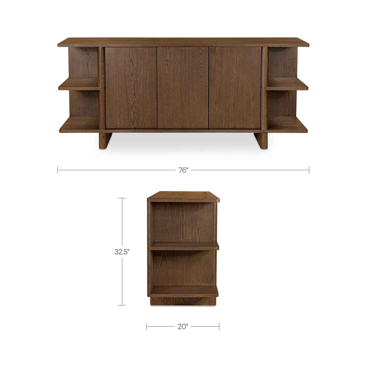 Casey Dark Brown Sideboard
