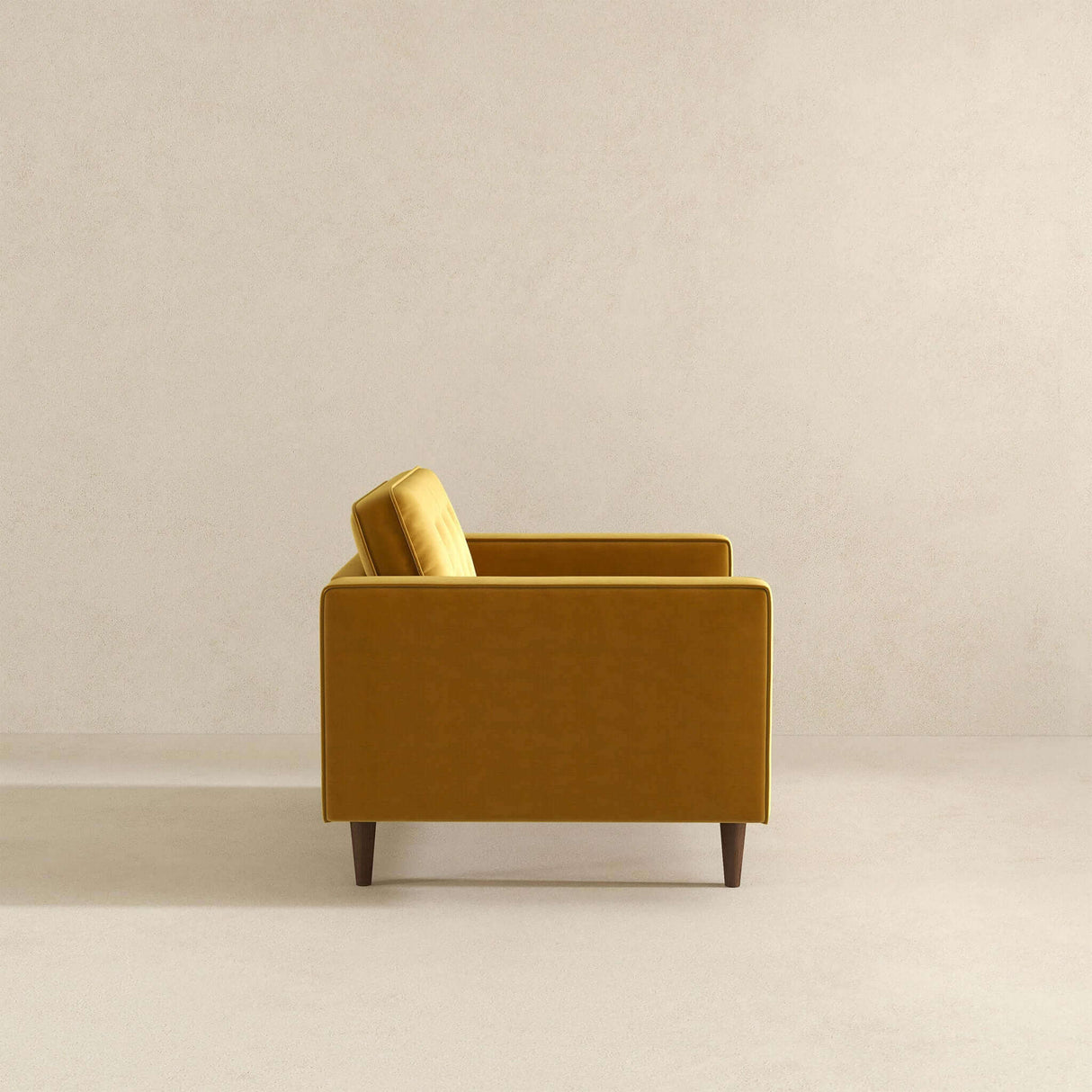 Casey Gold Velvet Lounge Chair by Ashcroft Furniture at Eve Furniture
