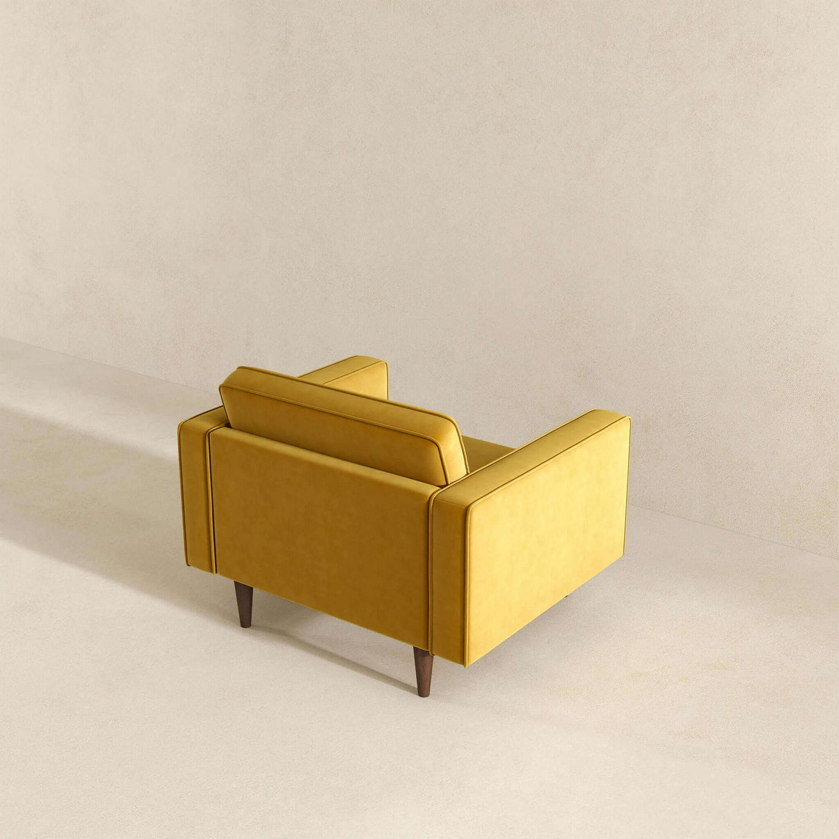 Casey Gold Velvet Lounge Chair by Ashcroft Furniture at Eve Furniture
