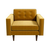 Casey Gold Velvet Lounge Chair by Ashcroft Furniture at Eve Furniture