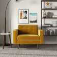 Casey Gold Velvet Lounge Chair by Ashcroft Furniture at Eve Furniture