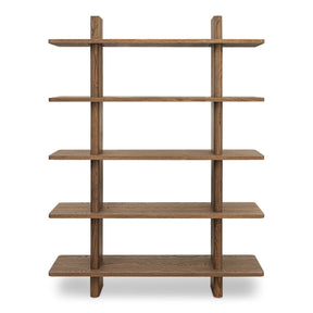 Casey Large Bookcase Dark Brown by Moe's Home at Eve Furniture