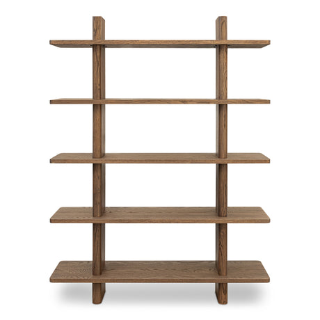 Casey Large Bookcase Dark Brown by Moe's Home at Eve Furniture