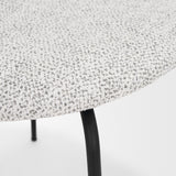 Casey Matte Black Metal w/ Gray Fabric Dining Chair, Set of 2 by Mercana at Eve Furniture