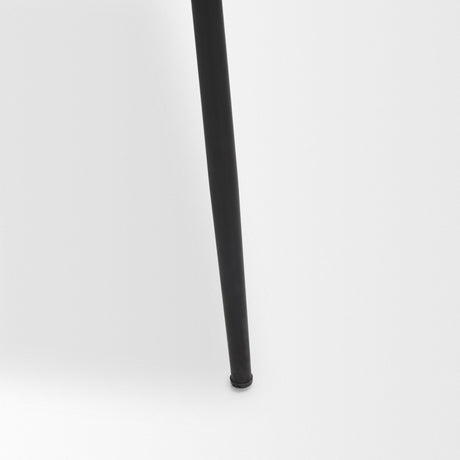 Casey Matte Black Metal w/ Gray Fabric Dining Chair, Set of 2 by Mercana at Eve Furniture