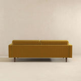 Casey Mid Century Modern Gold Velvet Sofa by Ashcroft Furniture at Eve Furniture