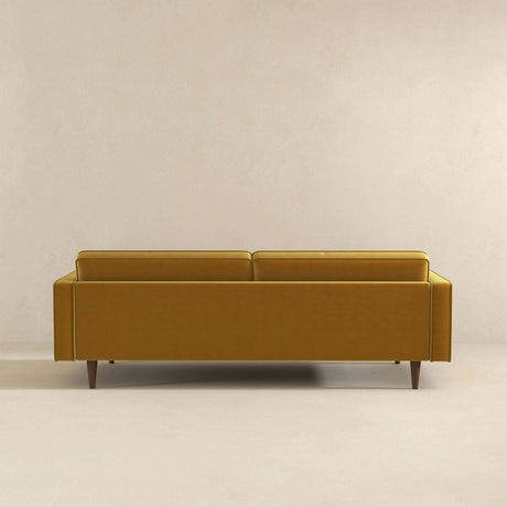 Casey Mid Century Modern Gold Velvet Sofa by Ashcroft Furniture at Eve Furniture