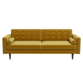 Casey Mid Century Modern Gold Velvet Sofa by Ashcroft Furniture at Eve Furniture