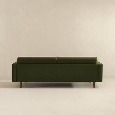 Casey Mid Century Modern Olive Green Velvet Sofa by Ashcroft Furniture at Eve Furniture