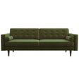 Casey Mid Century Modern Olive Green Velvet Sofa by Ashcroft Furniture at Eve Furniture