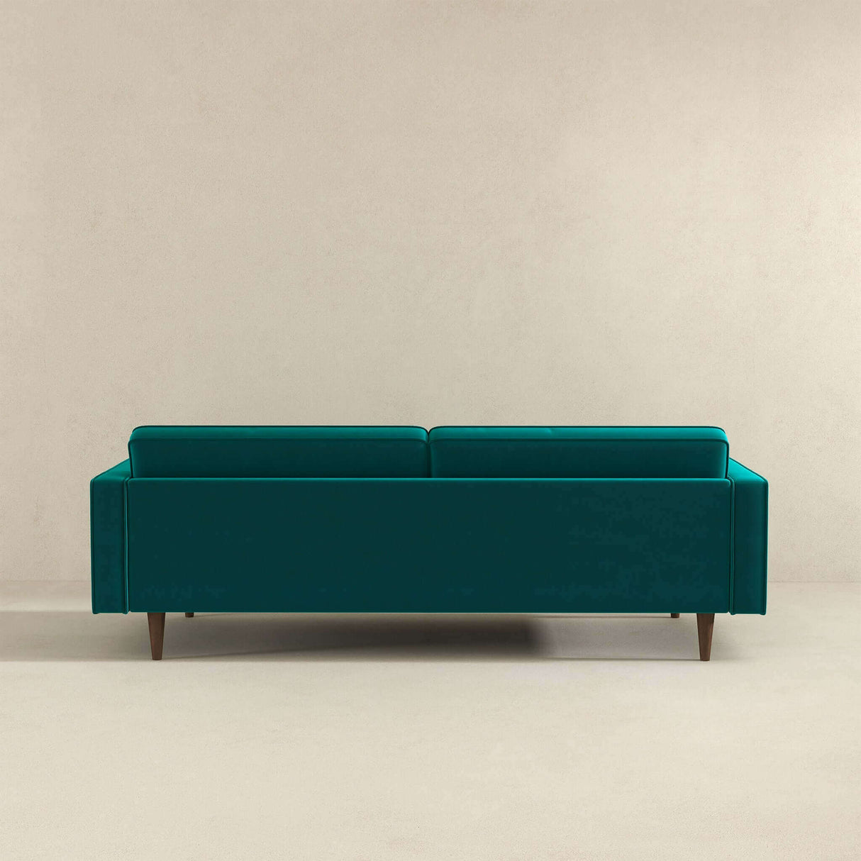Casey Mid Century Modern Teal Velvet Sofa by Ashcroft Furniture at Eve Furniture