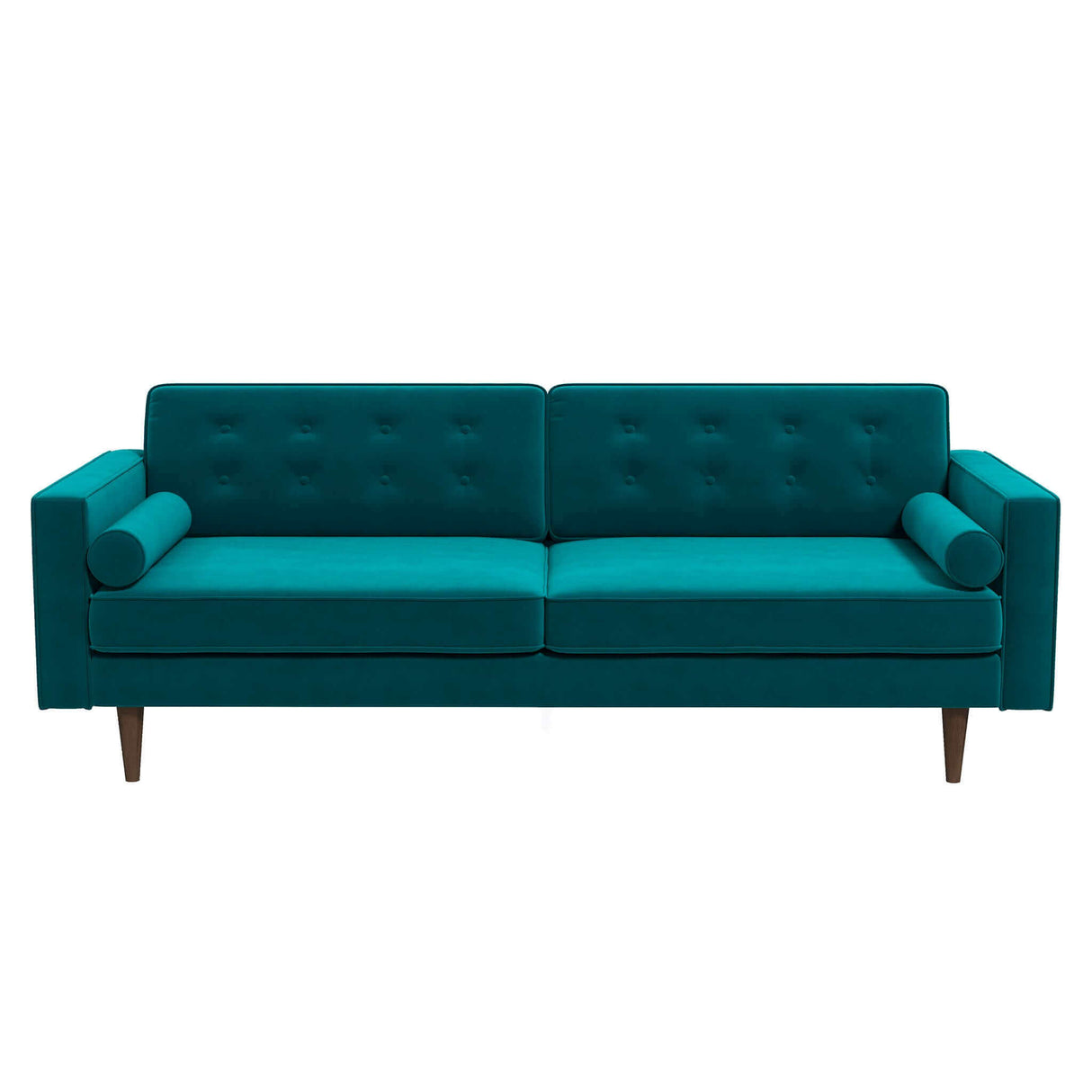 Casey Mid Century Modern Teal Velvet Sofa by Ashcroft Furniture at Eve Furniture