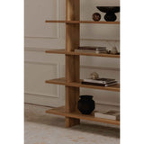 Casey Rustic Oak Large Bookcase by Moe's Home at Eve Furniture