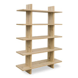 Casey Rustic Oak Large Bookcase by Moe's Home at Eve Furniture