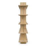 Casey Rustic Oak Large Bookcase by Moe's Home at Eve Furniture