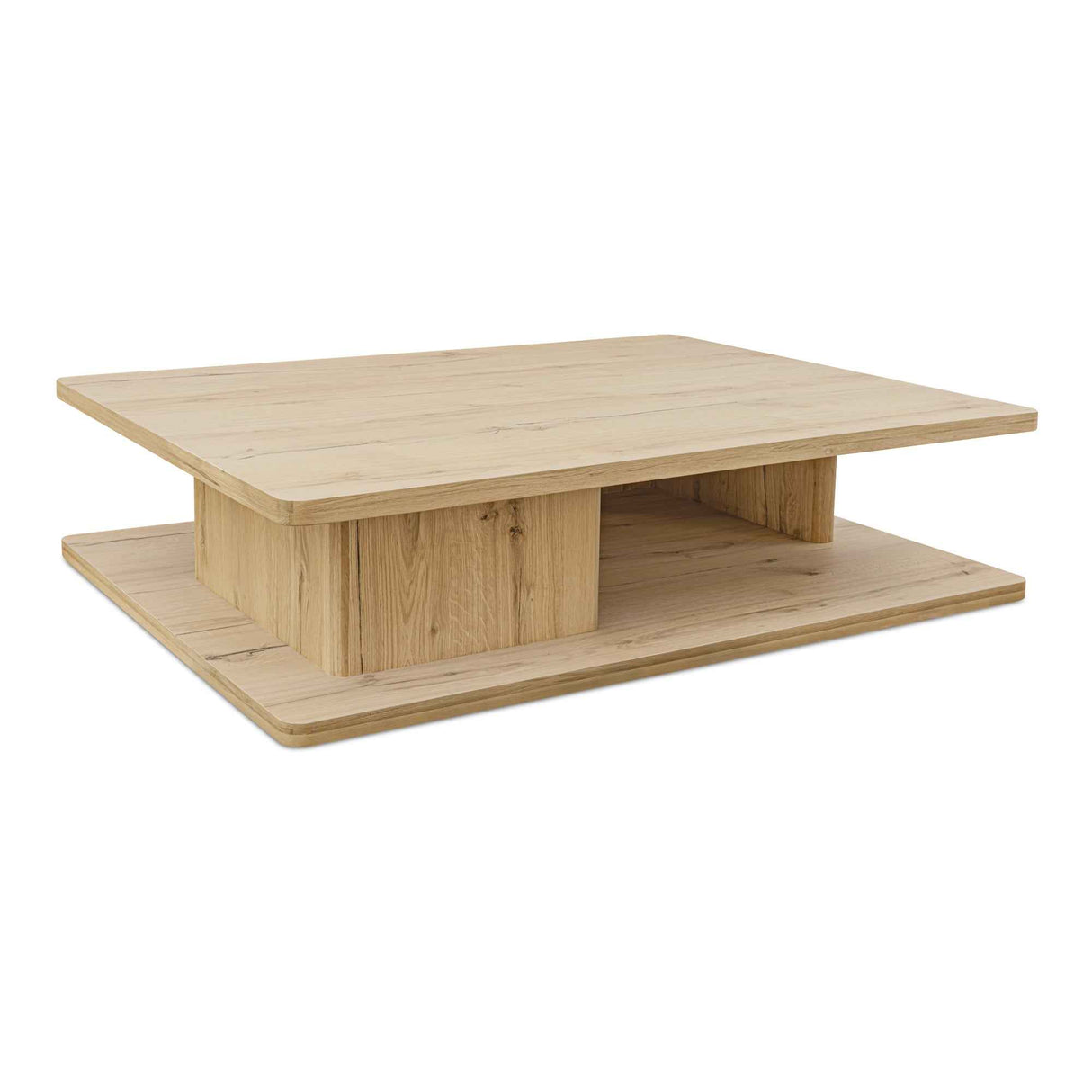 Casey Rustic Oak Large Coffee Table by Moe's Home at Eve Furniture