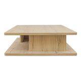 Casey Rustic Oak Large Coffee Table by Moe's Home at Eve Furniture