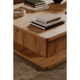 Casey Rustic Oak Large Coffee Table by Moe's Home at Eve Furniture