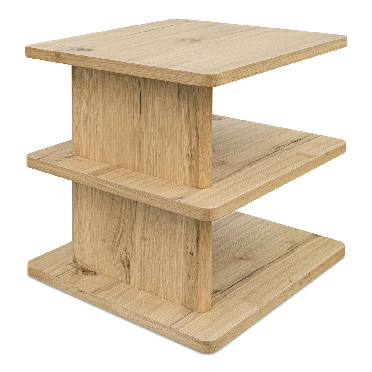 Casey Rustic Oak Side Table