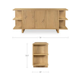Casey Rustic Oak Sideboard by MOES at Eve Furniture