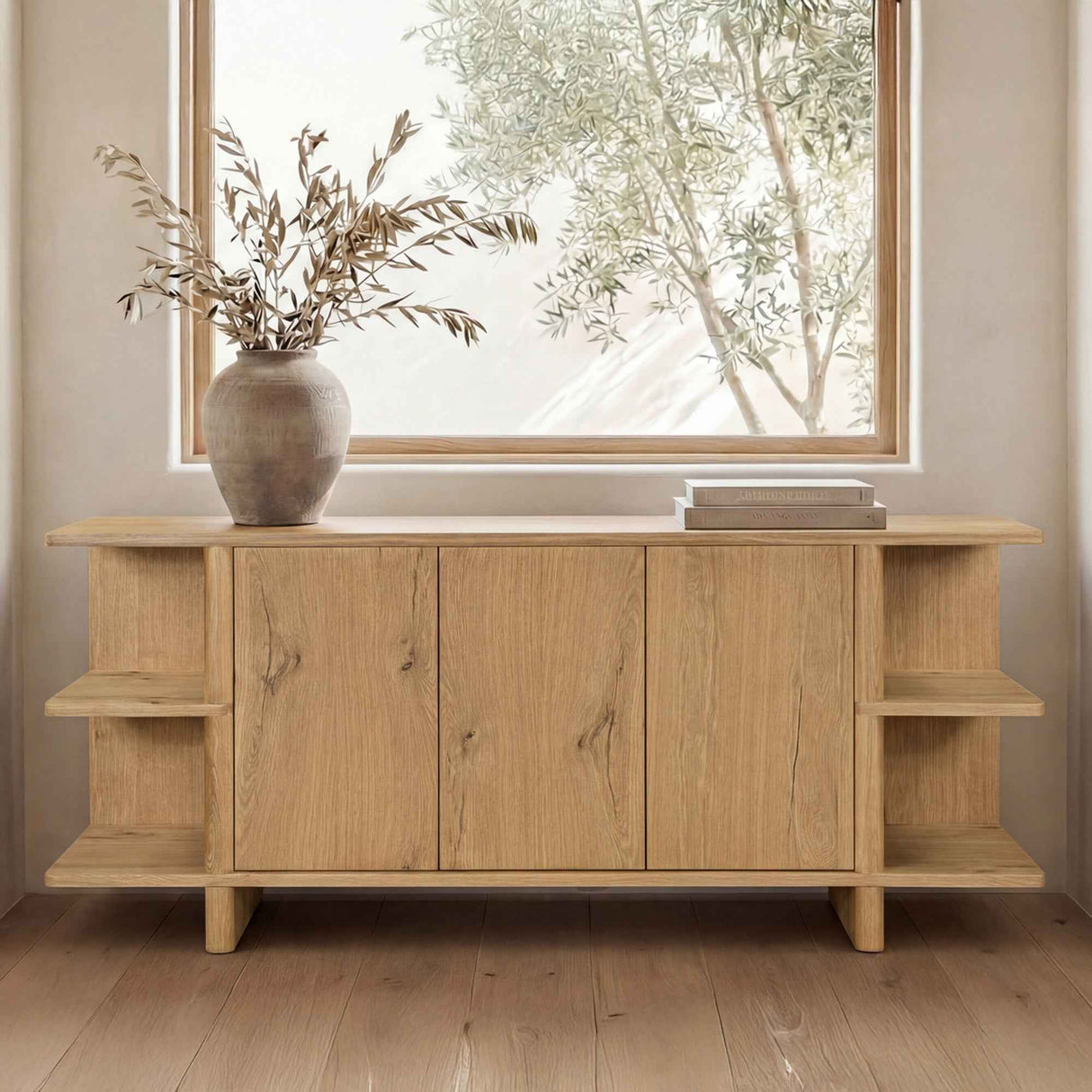 Casey Rustic Oak Sideboard by Moe's Home at Eve Furniture