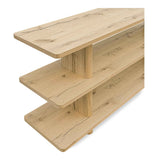 Casey Rustic Oak Small Bookcase