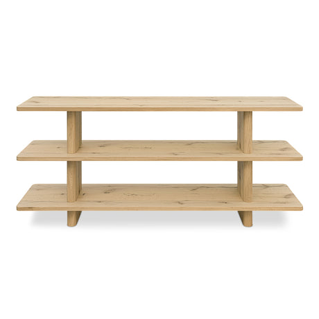 Casey Small Bookcase Rustic Oak by Moe's Home at Eve Furniture