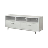 Casey White 2-Drawer Rectangular TV Console by Coaster at Eve Furniture