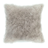 Cashmere Fur Pillow - Light Grey by Moe's Home at Eve Furniture